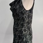 Studio JPR Black & Silver Lace Look Draped Neck Sleeveless Top Size Small Photo 5