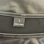 Elegant Black Faux Leather Tank Top Photo 2