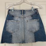 Abercrombie & Fitch Two Tone Denim Mini Skirt Photo 1