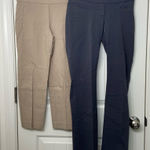Apt. 9  women’s tan gray pull on elastic waist stretch‎ dress pants set size 4 Photo 0
