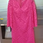 Trina Turk ππ Leisurely Lace Dress Flirty Fuchsia Photo 0