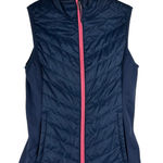 Columbia Womens Puffer Vest Size Small Blue Omni-Heat Insulated Quilted Full Zip Photo 0