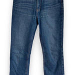 Gap Womens Jeans Sz 0 25R High Rise Straight Blue Denim Dark Moran Photo 0