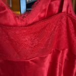 Soma NWT  SENSUOUS 100% Silk Lace Red Chemise Size Large Photo 7