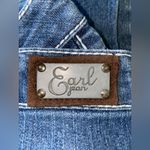 EARL JEAN denim jeans bling embroidered pockets blue vintage bootcut size 8 Photo 5