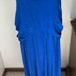 Chico's Chico’s size 4 blue sleeveless midi dress Photo 0