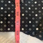 Madewell  Silk Sleeveless Open back Romper Black Beige Pattern Size Medium Photo 11