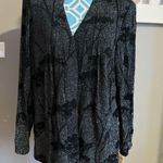 Alex Evenings  Women's Size 18W  Cardigan Black Silver Sparkle Photo 1