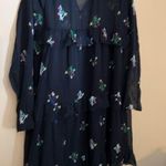 Cynthia Rowley  floral black dress 6 Photo 3