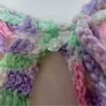 Handmade Crocheted Pastel Purple Pink Mint Green‎ Capelet Cape Poncho Shawl OSFM Size undefined Photo 6