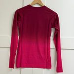 FIGS Salta Seamless Longsleeve Underscrub in Ombre Deep Cranberry, Size X-Small Photo 3