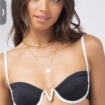 l*space NWT L* Nico Black and White Bikini Top Jada Bottoms Set Photo 5