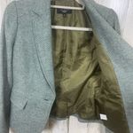 Talbots Wool Blend Tweed Classic Blazer Teal Tan Gray size 6P Career Work Office Photo 7