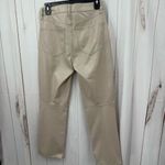 Gap  women’s 4/27 Cream Tan Faux Vegan Leather Pants Stretchy Photo 2
