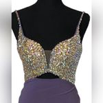 LA FEMME Lavender & Stone Formal Gown Size 2 Photo 2
