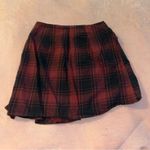 Lush Clothing Lush plaid miniskirt red black size S asymmetrical academic schoolgirl Photo 1