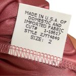 David Meister  Mauve Pink Satin Beaded Strapless Cocktail Mini Dress Sz 2 Photo 4