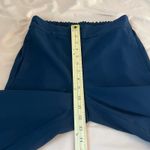 Madewell  Wide Leg Cropped Pants Navy Blue‎ Elastic Waist Pockets Womens Photo 9