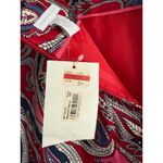 Charter Club Pink‎ floral Red Paisley Print Knee Length Career Pencil Skirt 12 boho cottage Photo 3