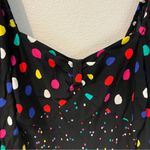 RIXO x Target Multicolor Polka Dot Long Sleeve Sweetheart Swing Dress Size 14 Black Photo 2