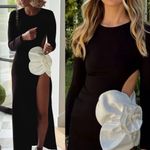 NWT Delfi Collective Chloe Long Black Dress $589 Size XS Photo 4