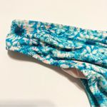 Shade & Shore  Cheeky Bikini Bottom Ruched Blue White Tie Dye NWOT XS Photo 7