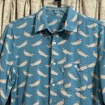 Kickee Bamboo Collared Sleep Shirt Blue Size M Photo 1