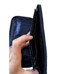 Whiting & Davis Vintage Sparkle Chain Mesh Zip-Around Wallet Midnight Blue Photo 4