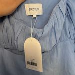 NWT RUMER Camille Long Sleeve Mini Dress In Blue Size Large Photo 5