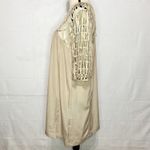 Hot & Delicious  Champagne Gold Crocheted Shift Dress Size M Photo 4