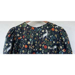 Samantha Pleet Garden Jumpsuit Puff Sleeve 2 Black Illuminated Ethereal Floral Photo 11