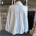 Topshop  White Boxy Button Down Shirt with Notched Collar Photo 1