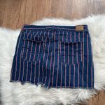 American Eagle  Denim Striped Hi-Rise Mini Skirt Photo 7