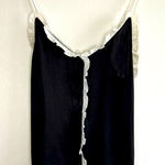 Unbranded Y2K style Black White Ruffle Babydoll Top Women’s Size Large Photo 0