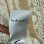 LC Lauren Conrad Cream Cap Sleeve Short Lightweight A-Line Lace Dress Size 8 Photo 7