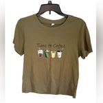 Olive Green Graphic Tee Photo 0