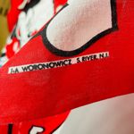 Disney J A Woronowicz Scarf Mickey Giving Minnie Mouse Flowers Bandanna u 80s Photo 1