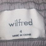 Wilfred Aritzia Women’s Sz 4 Long Sleeve Floral Mini Dress Smocked Square Neck Gray Photo 4