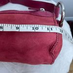 UGG ‎ Australia Barrel Bag Muff Shearling Leather Suede Red Purse Shoulder Y2K Photo 1
