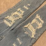 Adika  High-Rise Ripped Jeans Light Wash Straight Leg Photo 2