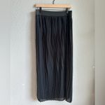 Merona 🖤 Black Pleated Midi A-Line Skirt Photo 2