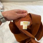 Maeve Anthropologie Womens Faux Leather Notch Tank Cropped Top, Size 6 Photo 2