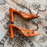SheIn Bright Orange Strappy Heels Photo 2