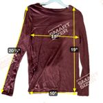 A New Day Womens Extra Large Long Sleeve Top Burgundy Modal Blend Casual Photo 4