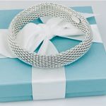Tiffany & Co. Vintage Somerset Mesh Bangle Bracelet .925 Silver – 7.5” Photo 1