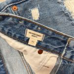 Madewell  Blue Distressed Relaxed Denim Shorts with Frayed Hem Size 30 EUC Photo 8