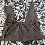 Athleta Skyline Pant Brown Green Belt High Rise Pants Sz 0 Photo 3