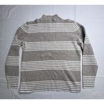 Karen Scott  Turtleneck Sweater Womens Size PL Pullover Cotton Beige White Photo 6