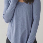 Lululemon Yogini 5 Year Long Sleeve Wee Stripe Cool Breeze Grayve Photo 0