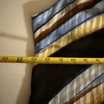 White House | Black Market WHBM Sleeveless Lined Tie Front Top XL Pleated Striped  Chic Halter Neck Blouse Photo 4